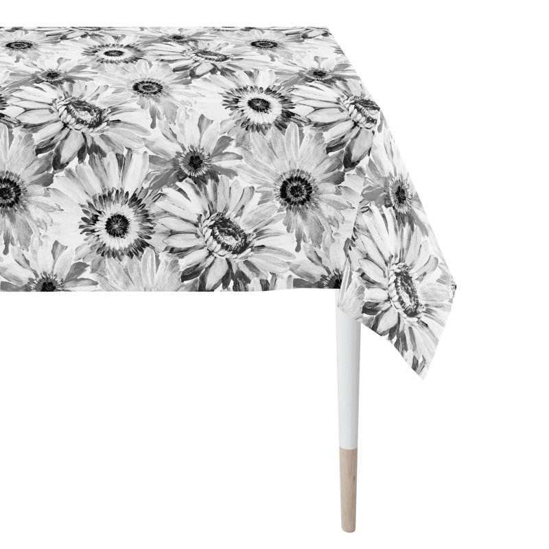 Summergarden Tablecloth, Black/White