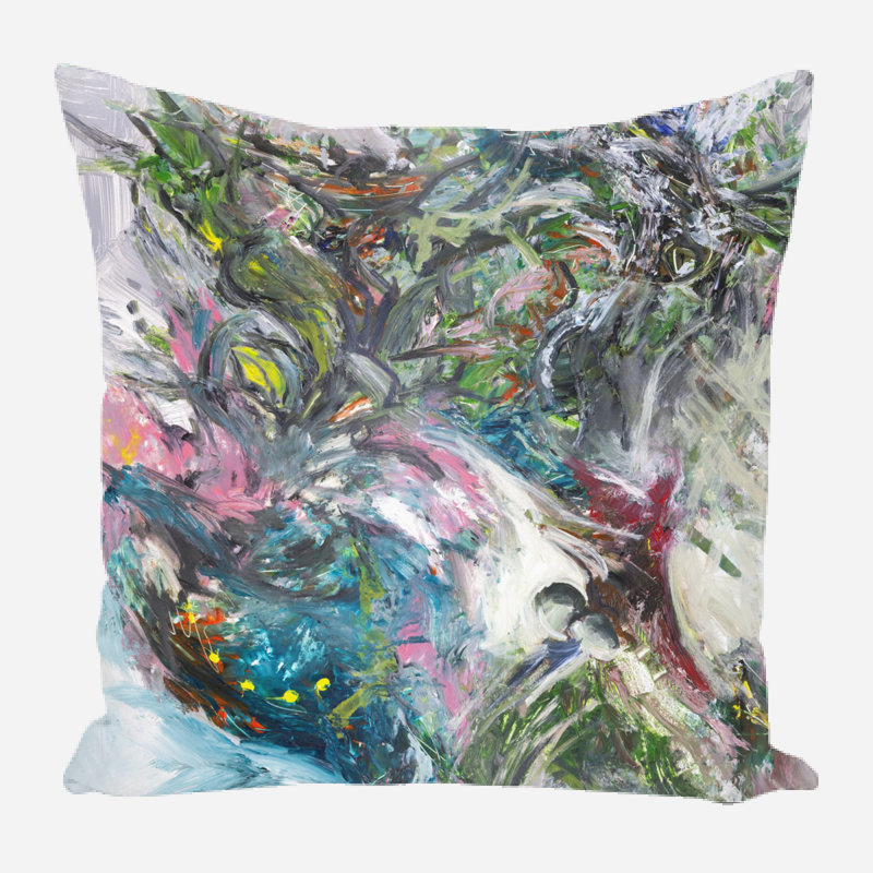 Linen Square Pillow Cover & Insert, 21" x 21"