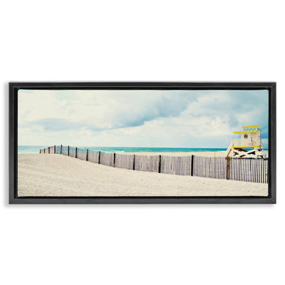 Sandy Boardwalk Way  Framed Floater Canvas Wall Art by Susan Bryant