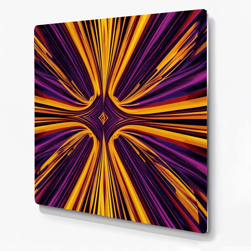 Art mural Op mauve 33, H 12 po x l 12 po