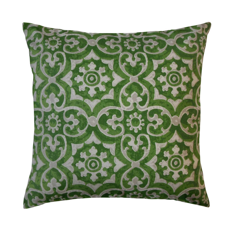 Coussin Parmida, 22 po x 22 po, Coussin décoratif, Vert