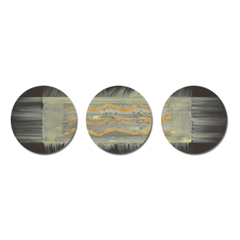 Modern Abstract Wall Decor on Metal