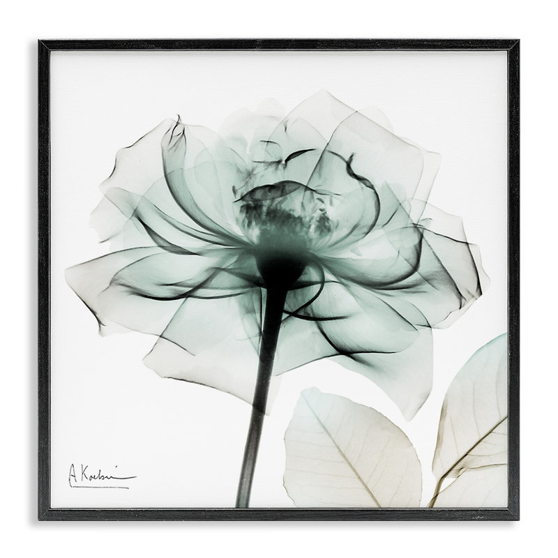 Giclée transparente encadrée, design par Albert Koetsier, H 17 po x l 17 po, Giclée encadrée noir minuit