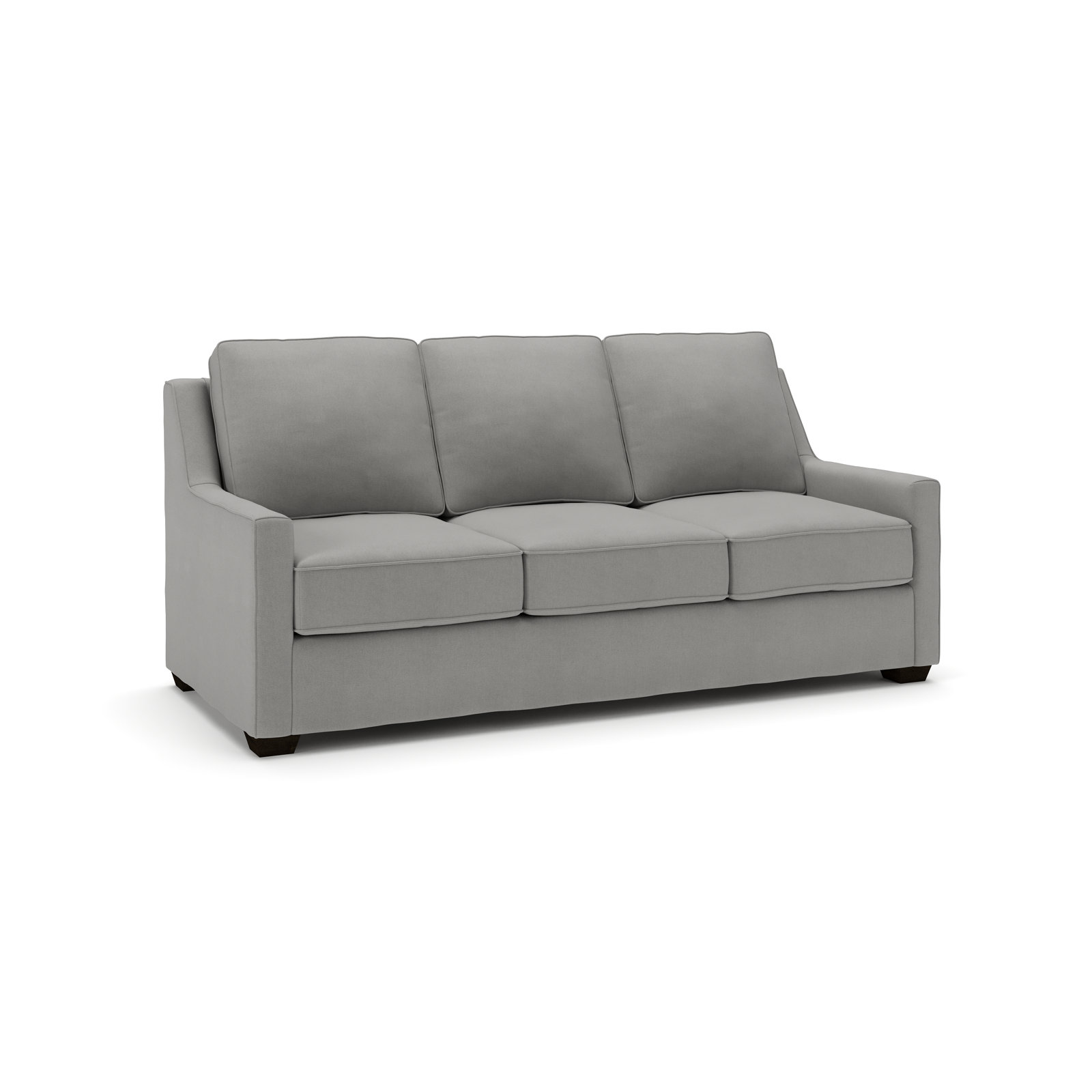 Gemi 80'' Upholstered Sofa, Bayou Light Gray Canvas
