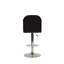 Tabouret de bar en similicuir noir