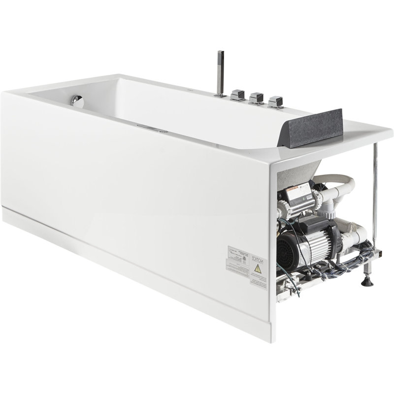 59'' x 31.5'' Whirlpool Acrylic Bathtub with Faucet