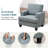 Upholstered Armchair with Armrest Interior Storage-1173430868