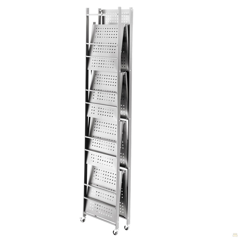 Tablette de rangement pliante avec roulettes