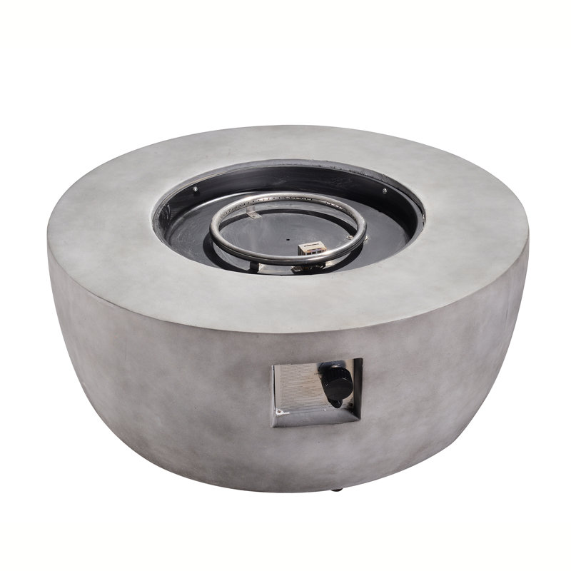 Round Stone Propane Smokeless Fire Pit