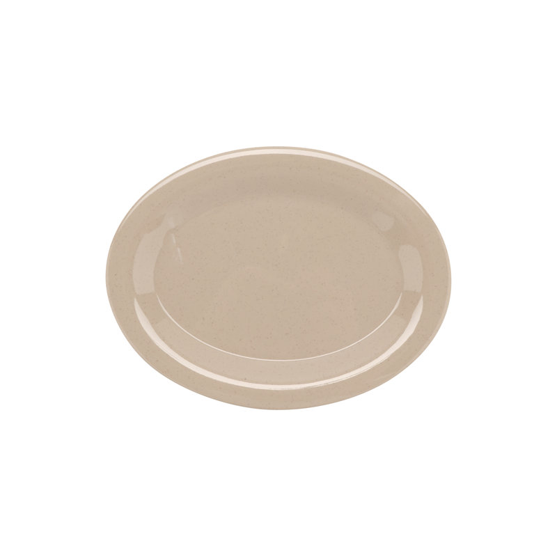 GET Plat de service ovale en mélamine, brun clair (ensemble de 4) ED16BB575FF2474181B54BFE433EADB4, Grès