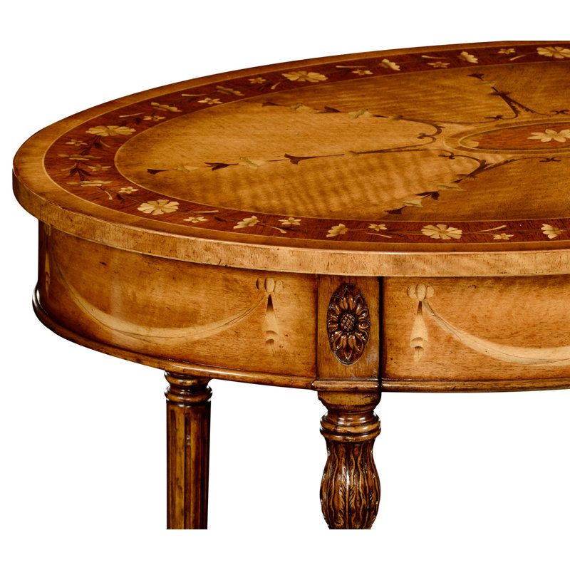 Versailles Solid Wood End Table with Storage