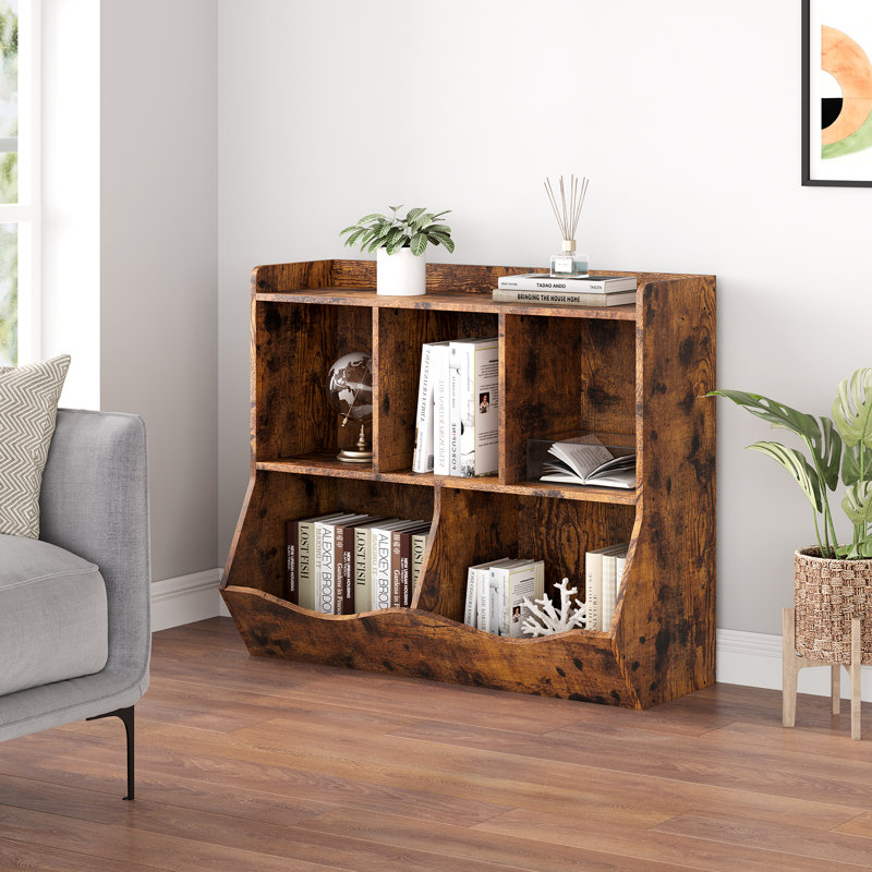 Kids Bookshelf and Toy Storage Organizer - Multi-Shelf Wooden Bookcase with Cubbies – Ideal for Bedroom, Playroom, Nursery, Hallway, School - Sleek & Versatile