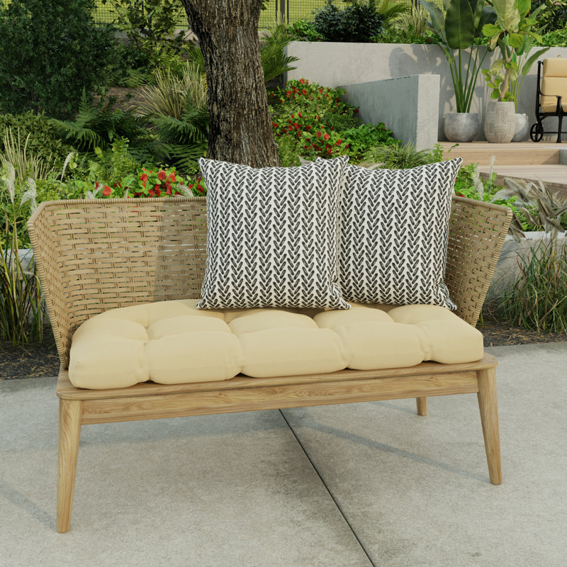 Sunbrella Outdoor Throw Pillow, Hatch Black