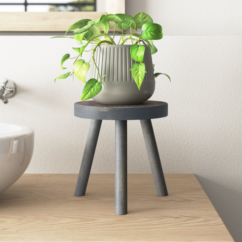 Support pour plante Abraam, Gris patiné