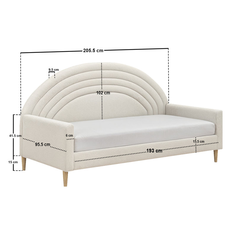 Upholstered, Beige