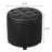 17" Round Faux Leather Storage Ottoman With Tufted Cushion-115758388