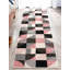 Tapis rose / gris / noir Clyte-110686871