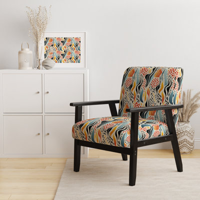 Chaise avec accoudoirs rembourrée Abstract Modern