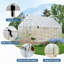 Serre en polycarbonate 8 * 16FT pour l'extérieur, grande serre avec structure à installation rapide-124341990