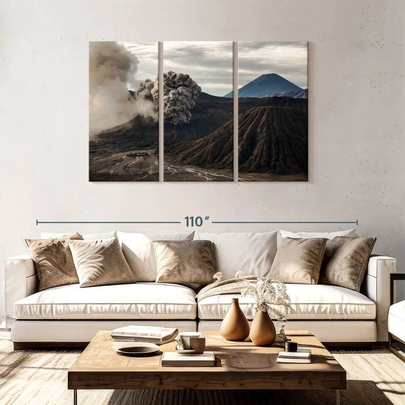 Alvord Volcanic Eruption, 48" H x 74" W