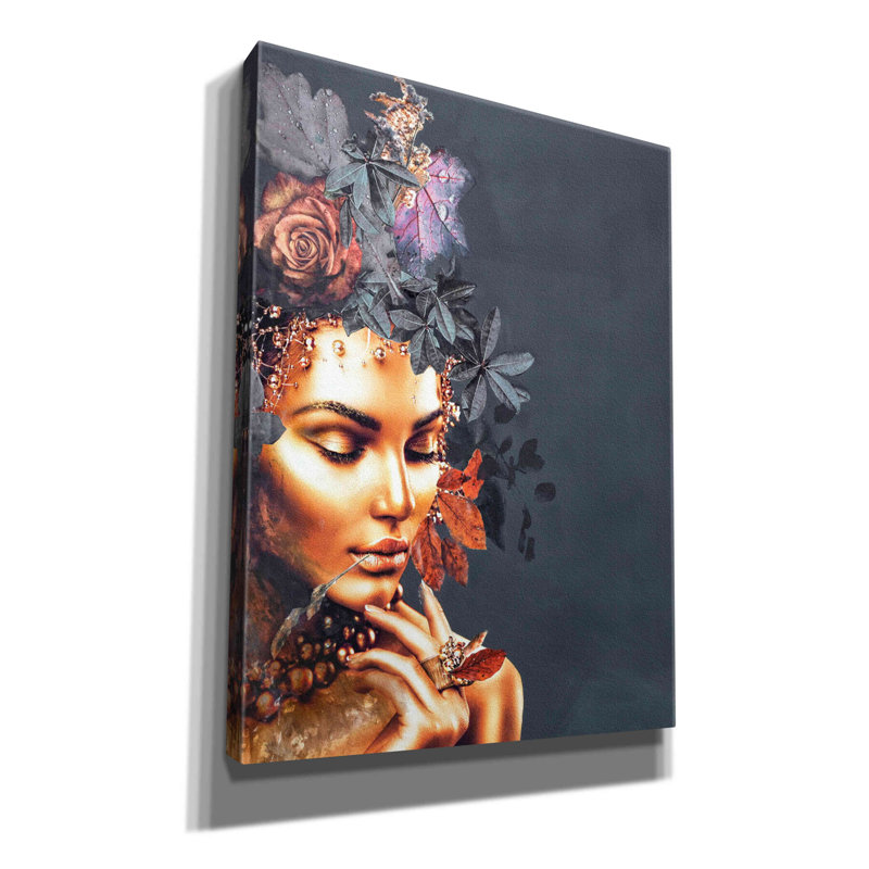 Impression sur toile Morvant Gold Couture 1 par Design Fabrikken, H 16 po x l 12 po x P 0,75 po