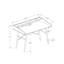 Bureau d'ordinateur noir pour bureau à domicile, avec pieds fuselés et tablettes de rangement, largeur de travail de 26 po