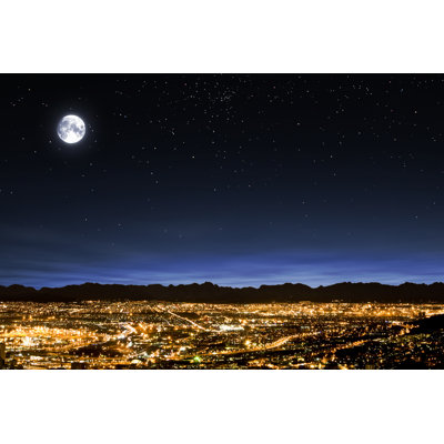 Pleine lune - peinture sur toile tendue