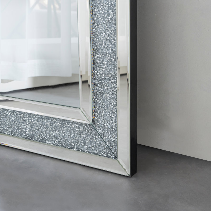 Grand miroir de plancher mural Casmer 