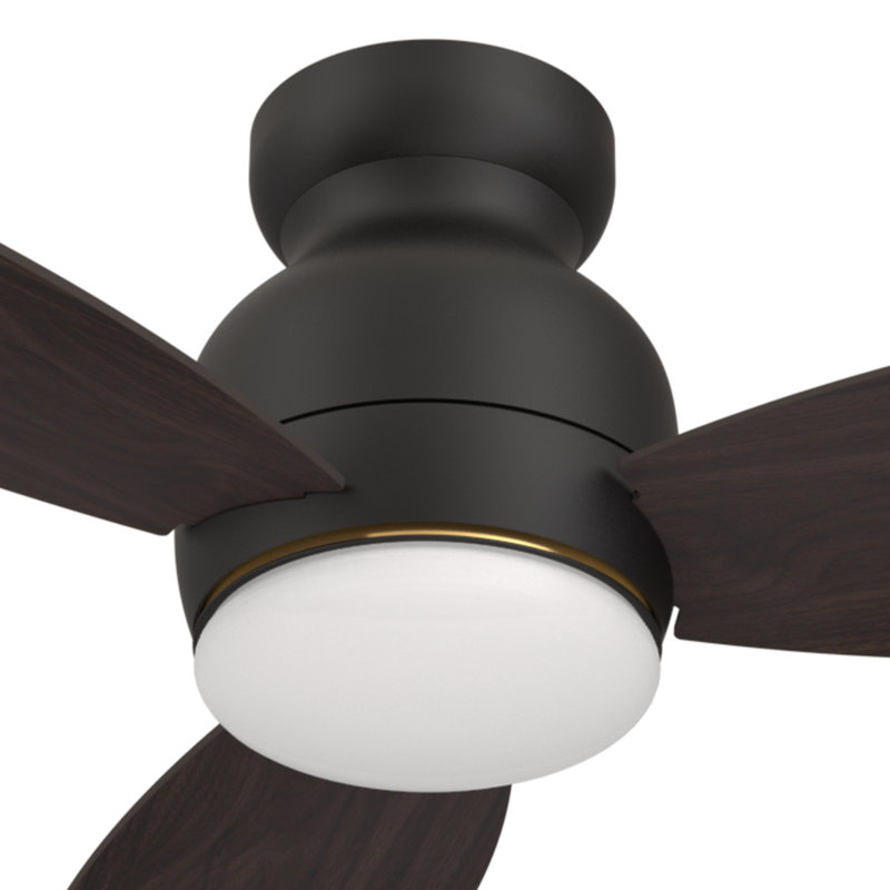 48'' Ceiling Fan with LED Lights, Walnut
