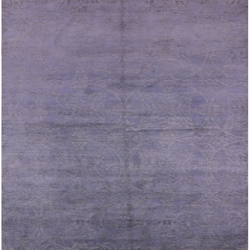 Tapis oriental mauve, Carré 7 pi