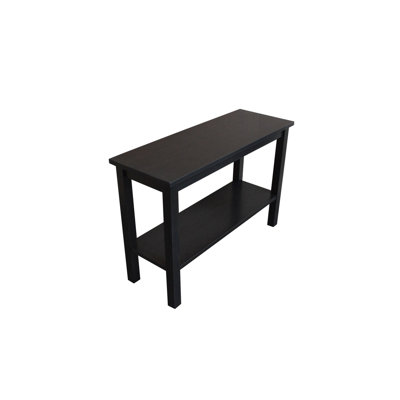 Versaloft Solid Wood Amish Console Table With Shelf Rich Tobacco Stain With Clearcoat - Perfect For Hallways, Behind Living Room Couches, And More