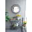 32X15x31" Maggie Galvanized Tray Table Accent Table(Only Including Table)