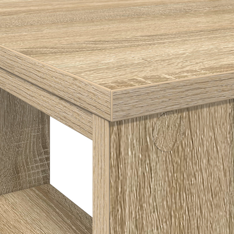 Corner Desk MDF Medium Storage Corner Desk, Sonoma Oak