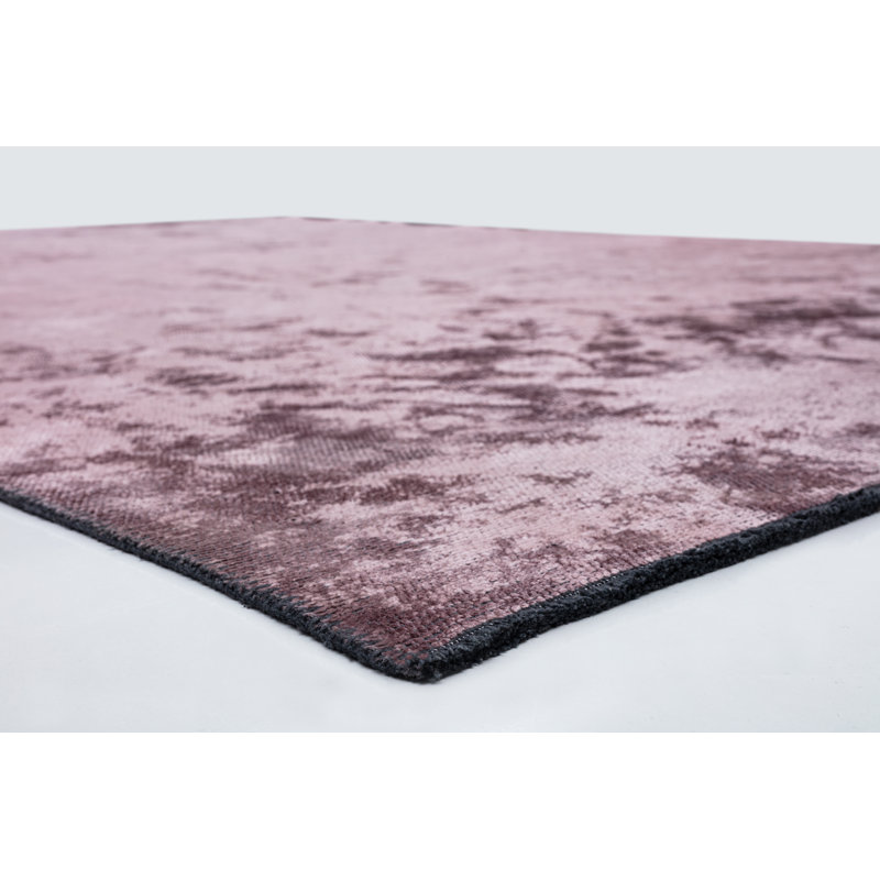Tapis mauve à motif géométrique luxueux, Rectangle 7 pi 10 po x 11 pi 2 po