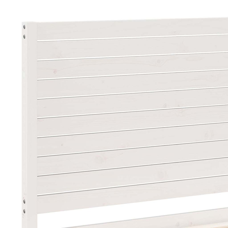 Bed, 90 x 220cm, White