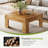 39.37" Solid Wood Square Coffee Table