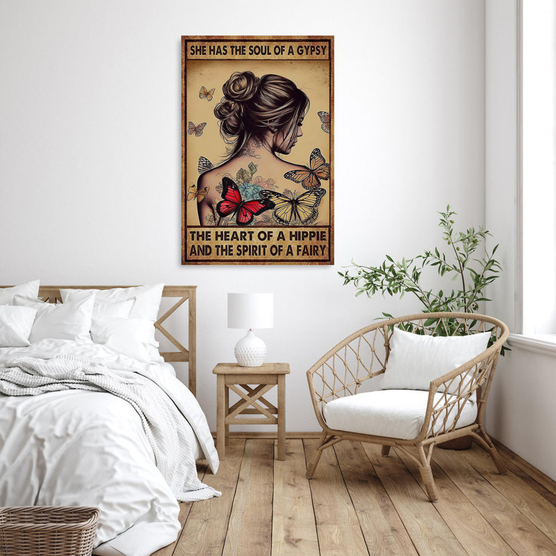 «She Has The Soul Of A Gypsy», impression sur toile, H 36 po x l 24 po x P 1,25 po