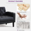 Armchair Modern Accent Chair Comfy Upholstered Seats Armchairs for Living Room Bedroom Dining Room-124378633-126128462