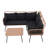  L-Shape Outdoor 5-Person Sofa Seating Group With Cushions-287616955