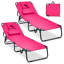 Chaise longue d'extérieur en métal Ruen
