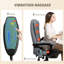 Fauteuil de bureau à 7 points de massage à vibration avec roues pivotantes, gris-643015889