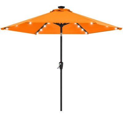 Cutshall Lighted Tilt Market Umbrella
