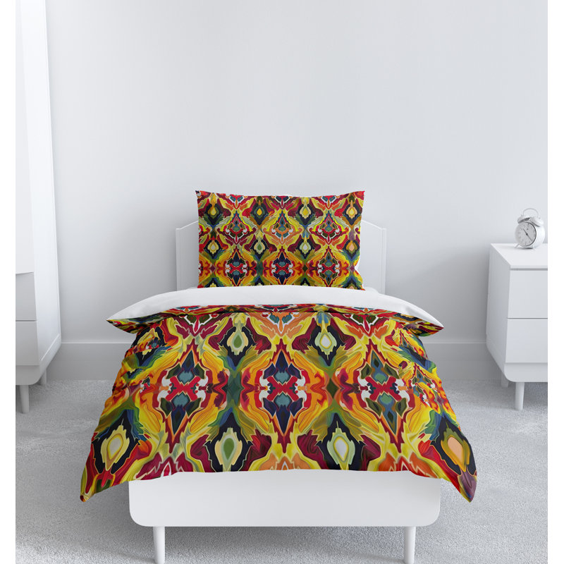 Abstract Duvet Cover, King Duvet Cover + 2 King Shams