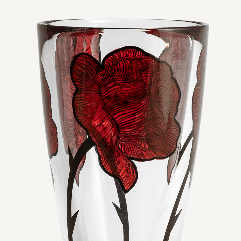 Tattoo Handmade Glass Table Vase