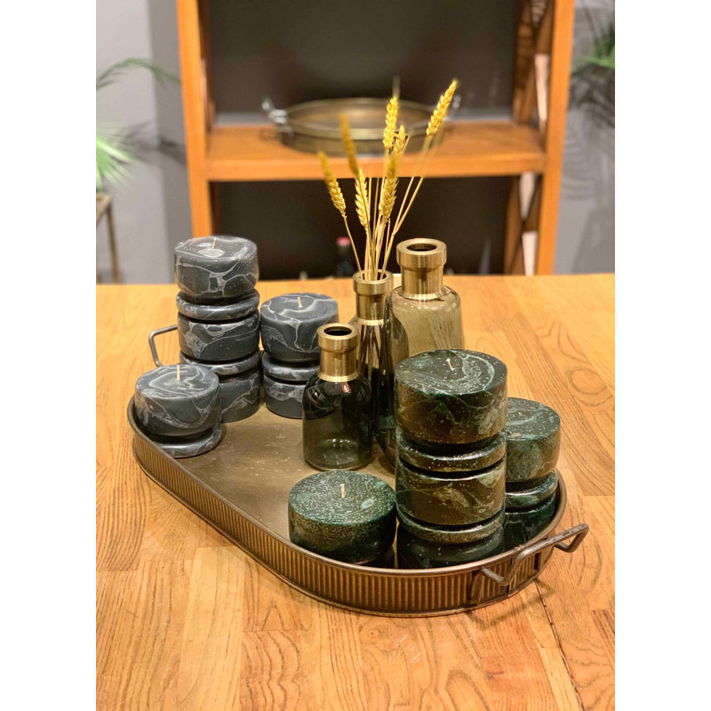 Bougie sans parfum, Vert