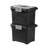 Sterilite Portable Lockable File Box w/ Extra Compartment & Handle