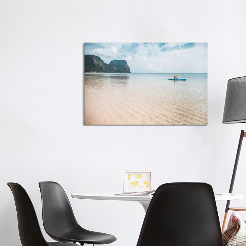 Kayaking Paradise Beach by James Vodicka - Wrapped Canvas Gallery-Wrapped Canvas Giclée, 20.32 cm H x 30.48 cm W