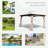 Outdoor Steel Frame Gazebo with Netting and Curtains