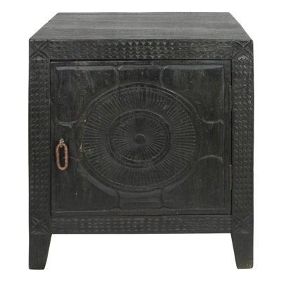 Raman Wood Bedside Table
