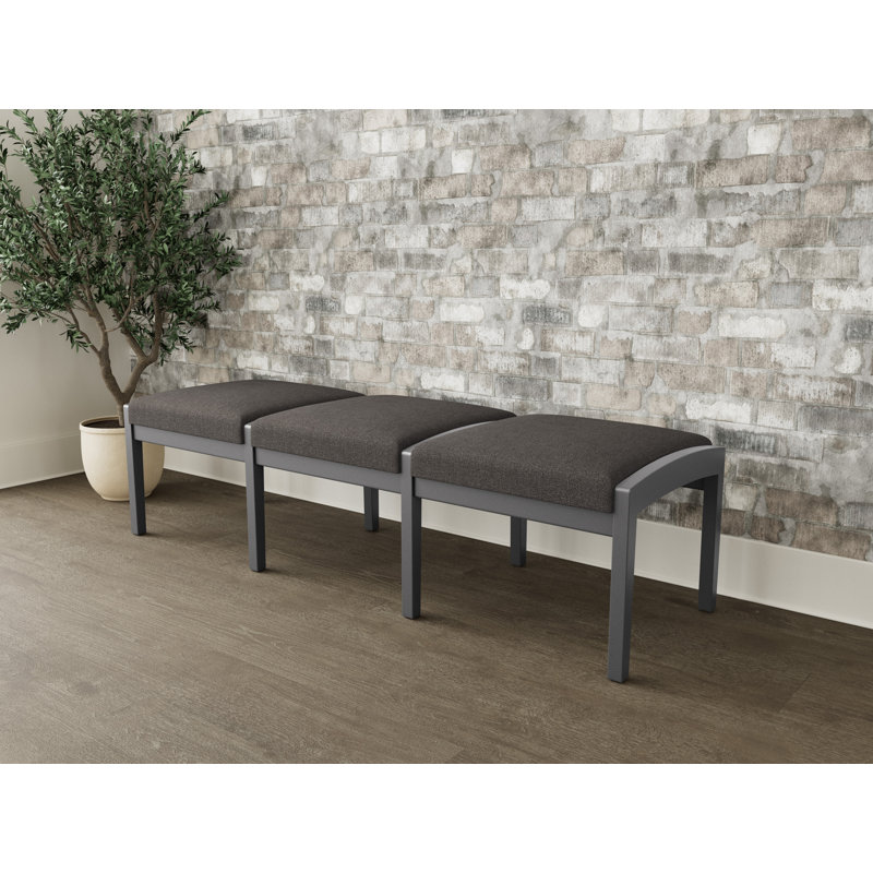 Banc en bois 3 places Lenox, Étain, Archetype Smoke